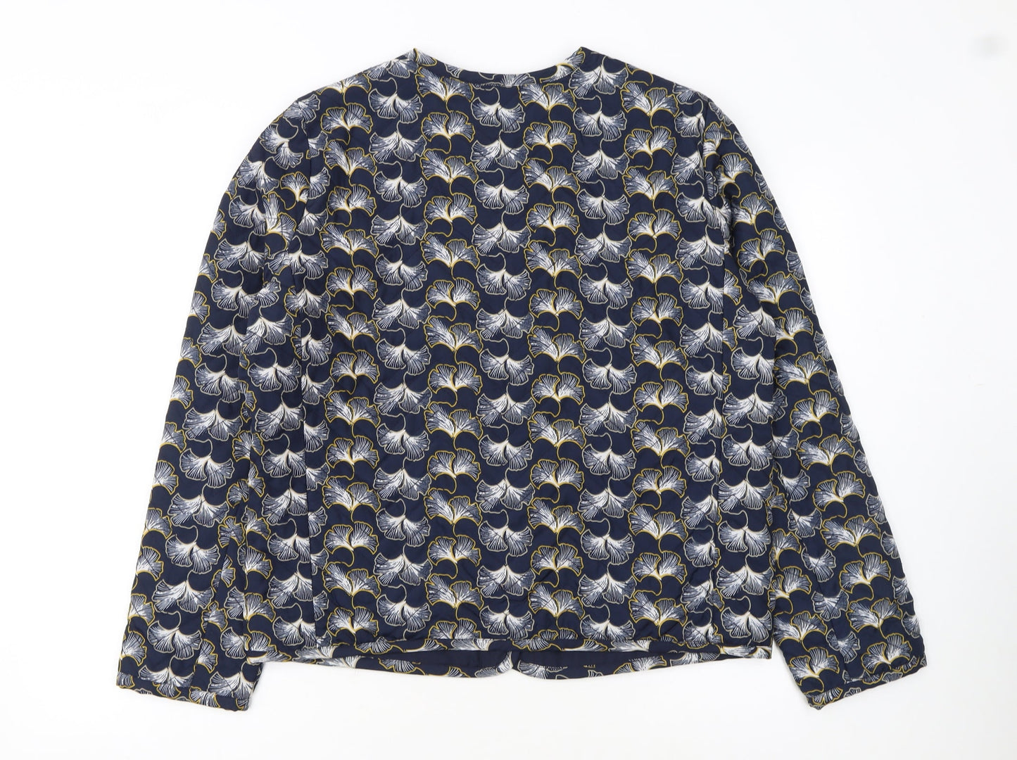 Marks and Spencer Per Una Women's Blue Floral Jacket Size 12