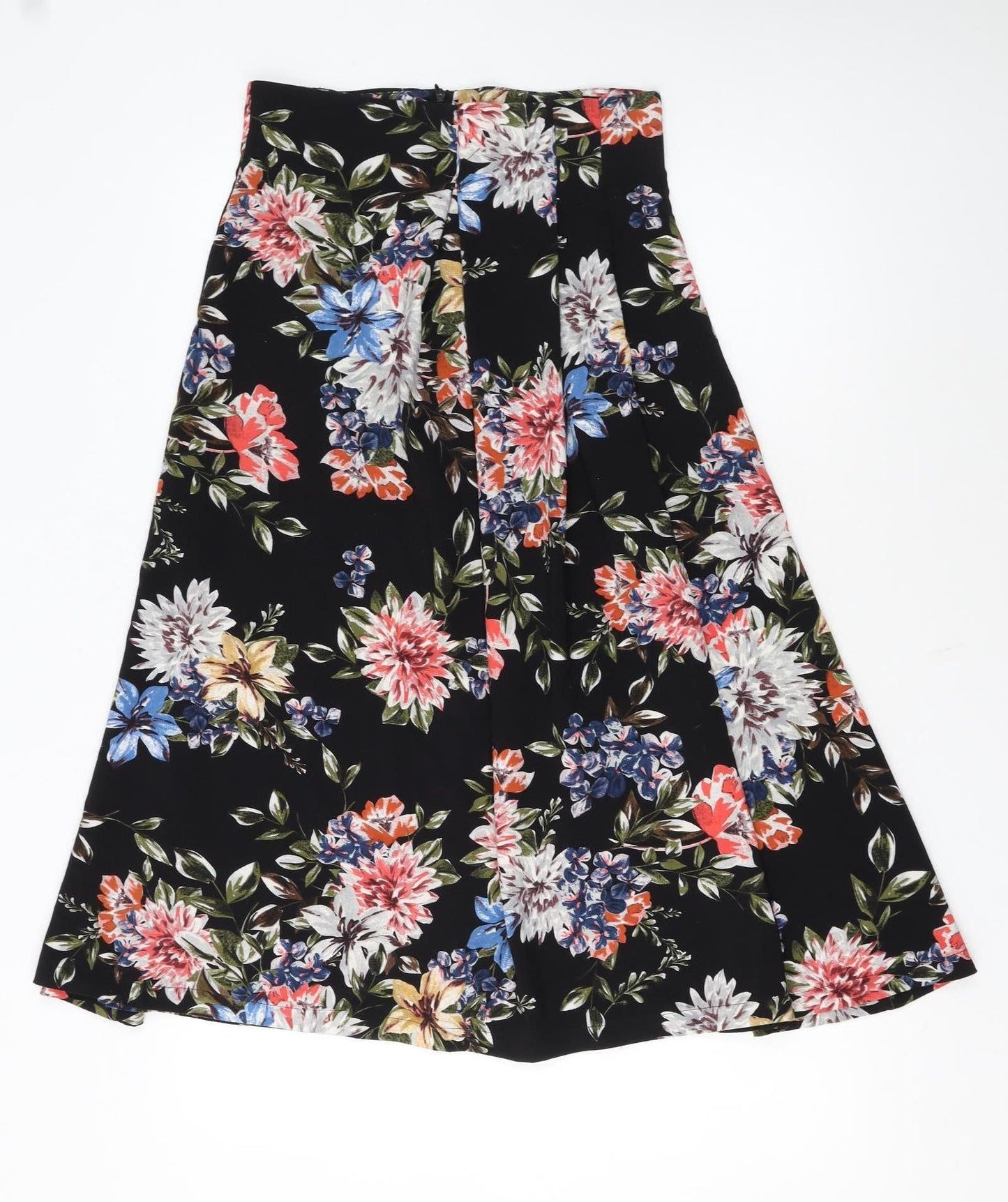 Artlove Paris Women's Multicoloured Floral A-Line Midi Skirt M