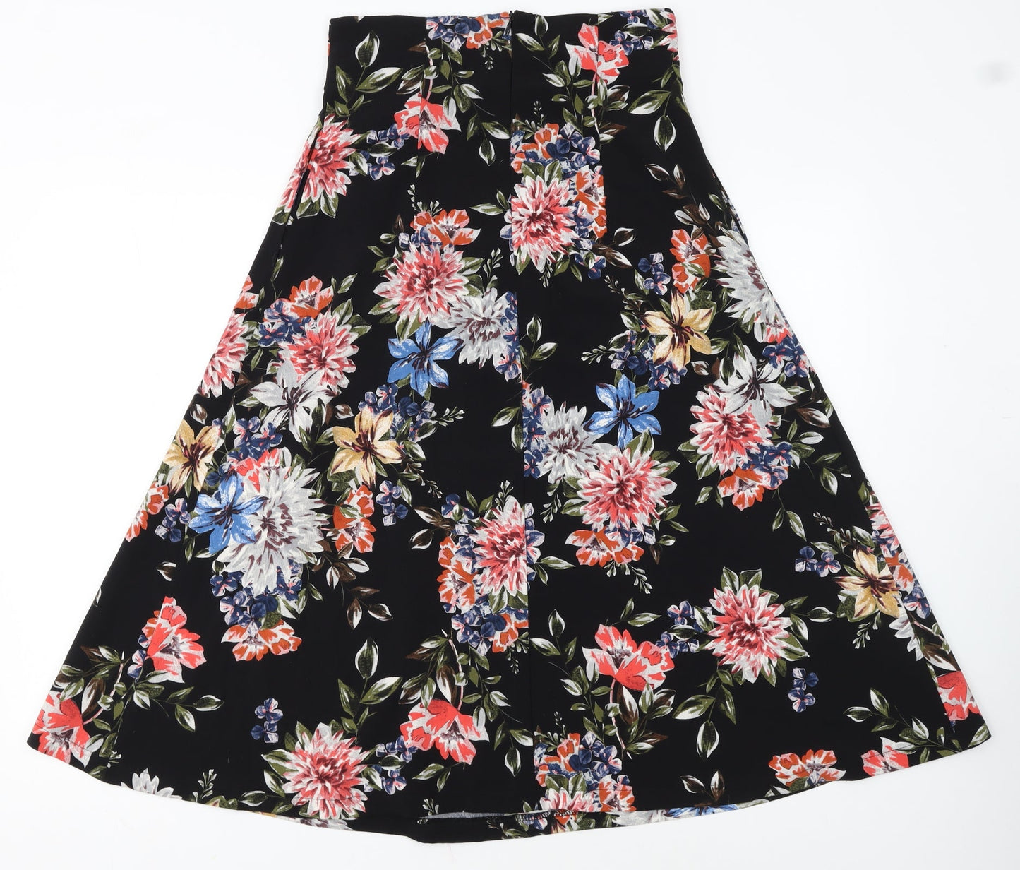 Artlove Paris Women's Multicoloured Floral A-Line Midi Skirt M