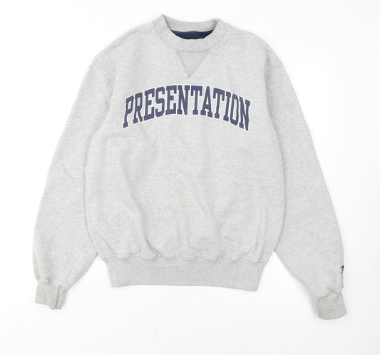 Champion Men's Grey Crew Neck Pullover Sweatshirt Size S