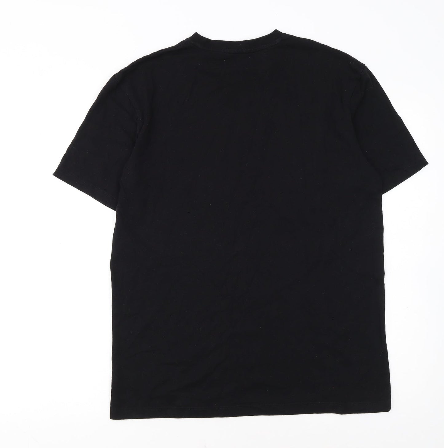 Topman Men's Black Graphic Luxe Crew Neck T-Shirt Size XS