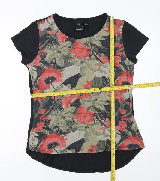 Bench Women's Multicoloured Floral Short Sleeve T-Shirt Size 12
