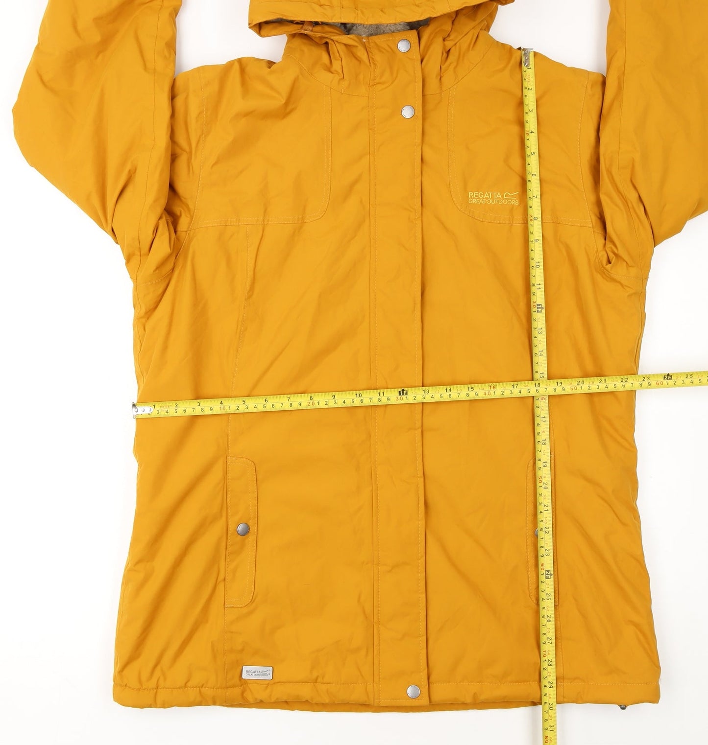 Regatta Women’s Yellow Hooded Waterproof Parka Jacket UK 18