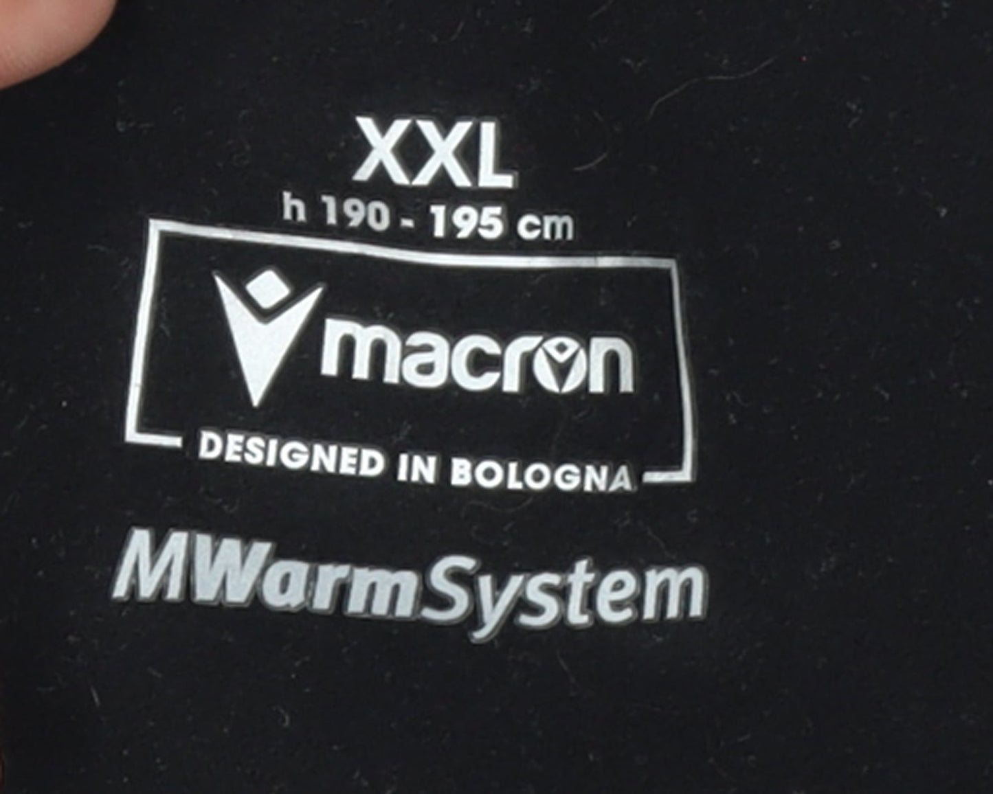 Macron Men's Black Track Pants XXL Polyester Elastane Joggers