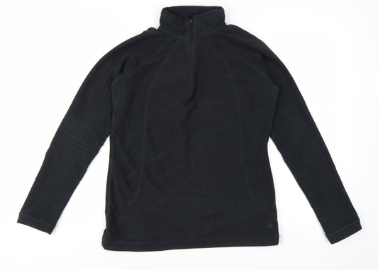 Peter Storm Women's Black Size 8 1/2 Zip Fleece Pullover Sweatshirt