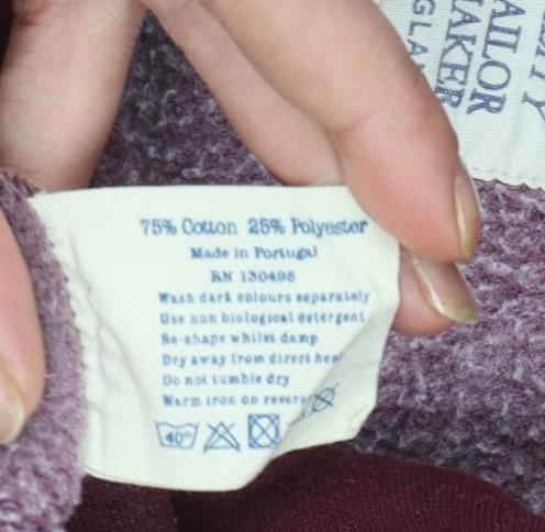 Jack Wills Womens Burgundy Pullover Hoodie UK 12 Cotton Blend