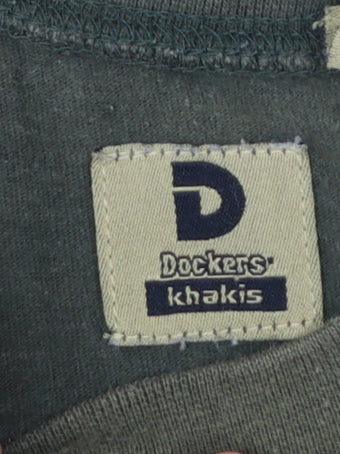 Dockers Boys Green Short Sleeve Cotton Crew Neck T-Shirt Size M