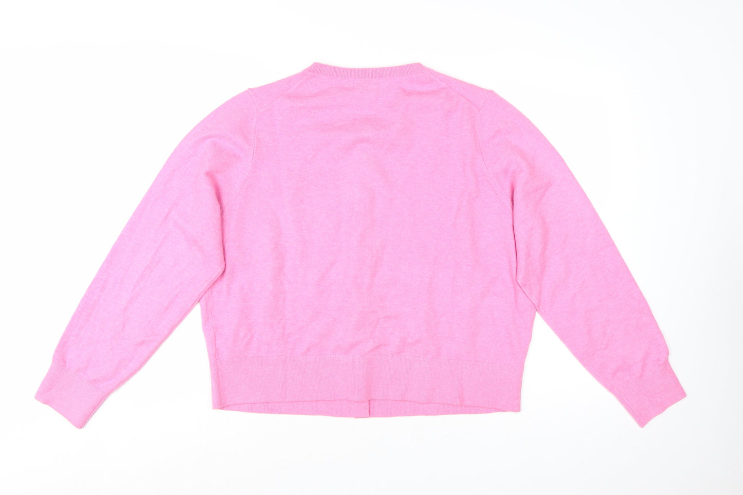 Marks and Spencer Women’s Pink Cotton Cashmere Cardigan XL