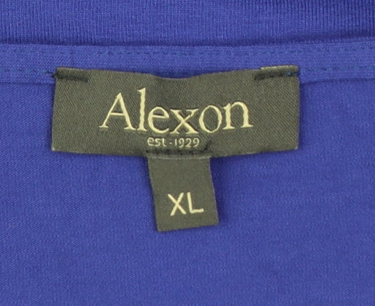 Alexon Women’s Blue Long Sleeve Stretch Jersey Blouse XL