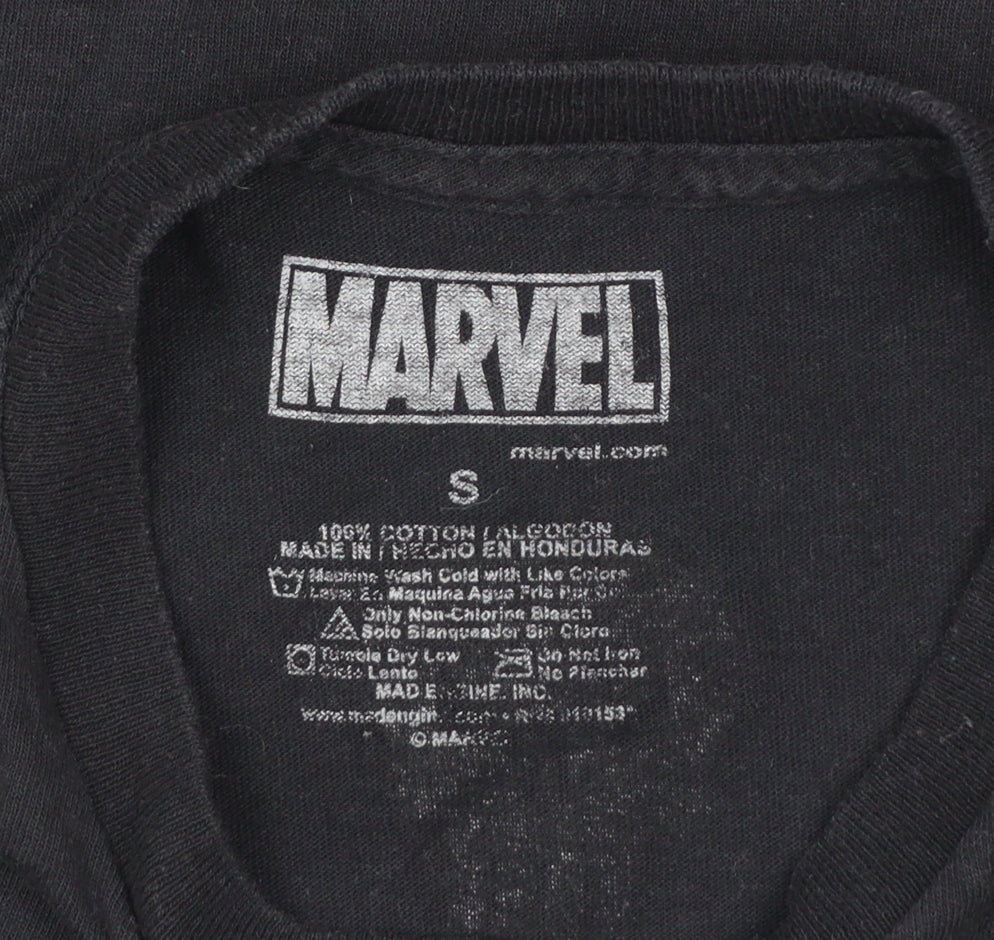 Marvel The Punisher Black Graphic Short Sleeve Men's T-Shirt Size S