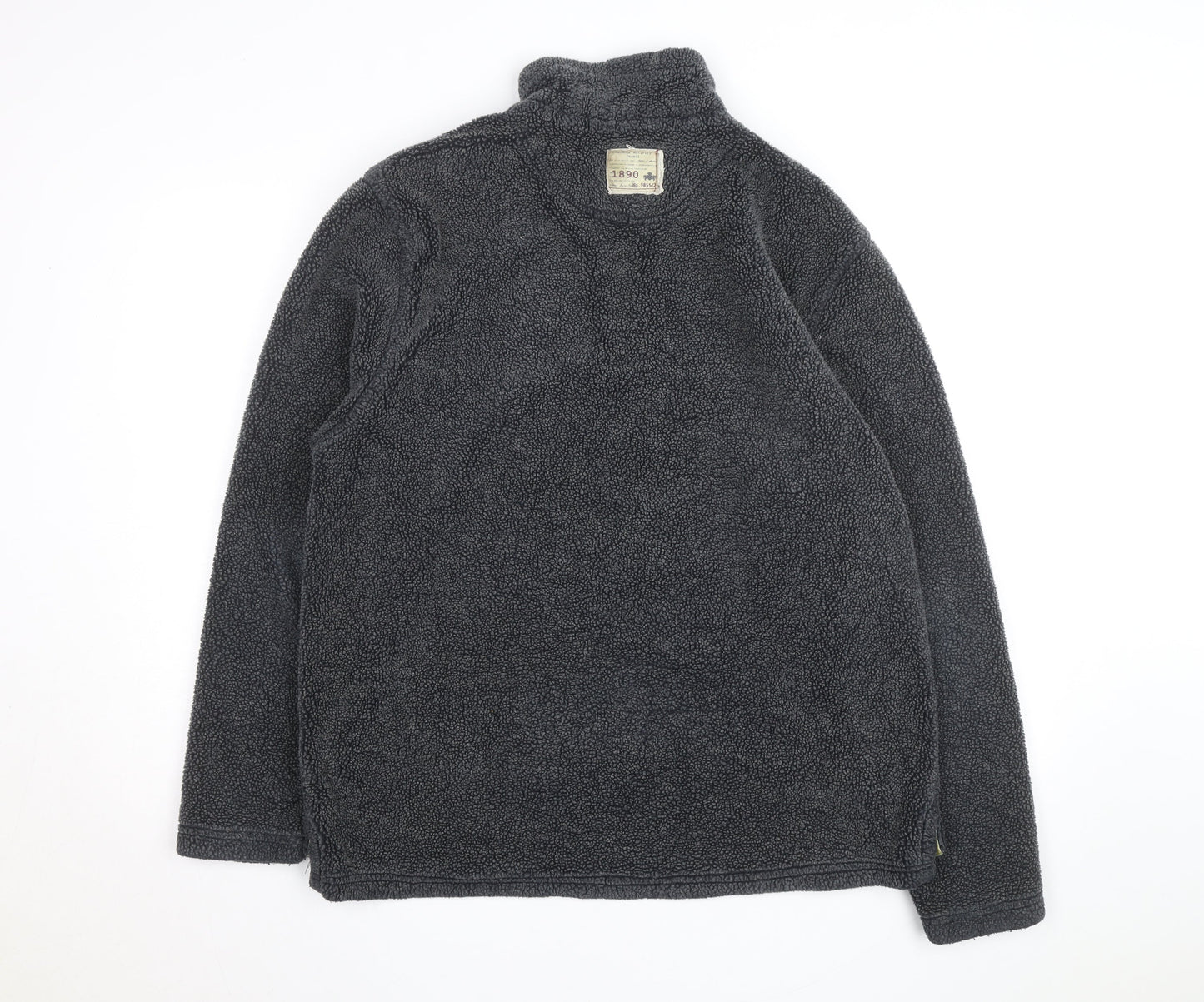 Joules Mens Grey Fleece 1/2 Zip Pullover Jumper Size L