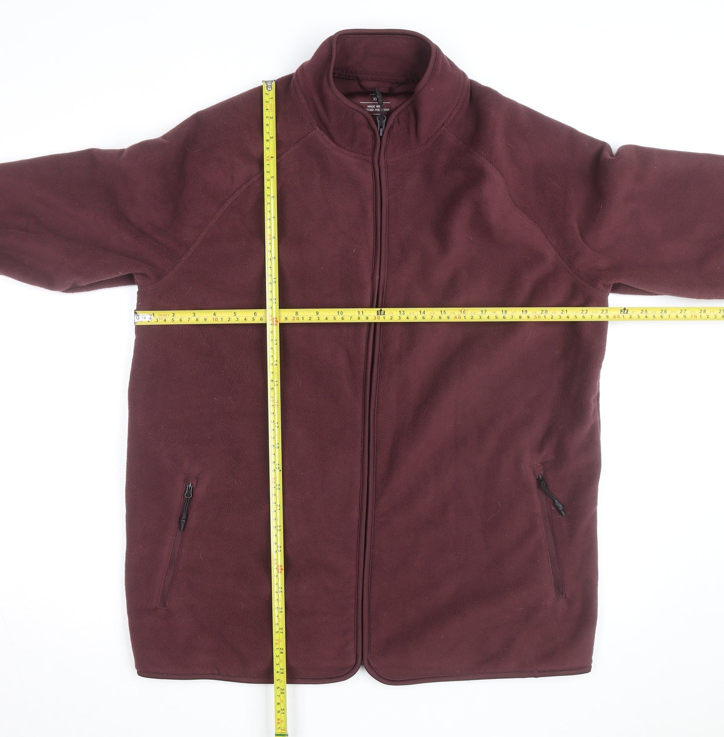 Marks and Spencer Men’s Brown XL Fleece Full Zip Activewear Jacket