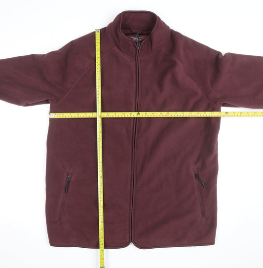 Marks and Spencer Men’s Brown XL Fleece Full Zip Activewear Jacket