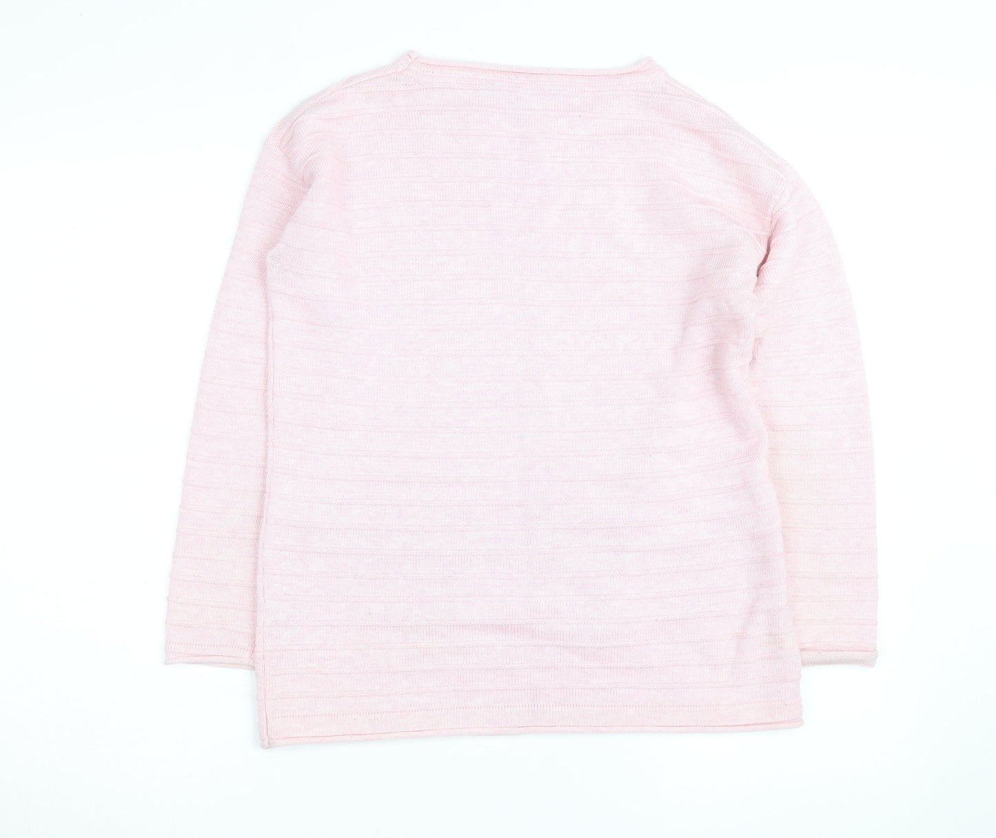 Crew Clothing Women’s Pink Cotton Blend Knit Jumper Size 8