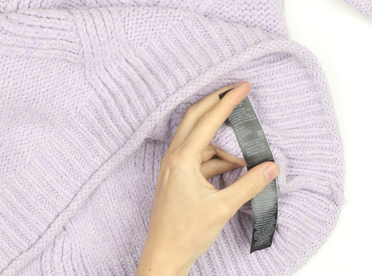 Marks and Spencer Women’s Lilac Chunky Knit Mock Neck Jumper M