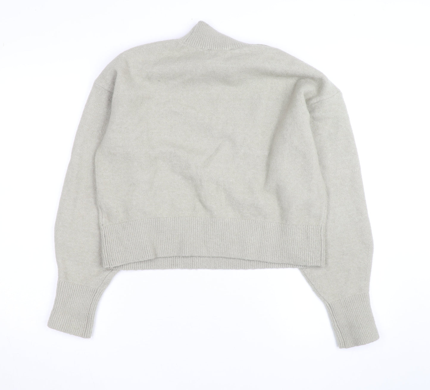 & Other Stories Women Beige Mock Neck Knit Pullover Jumper Size S