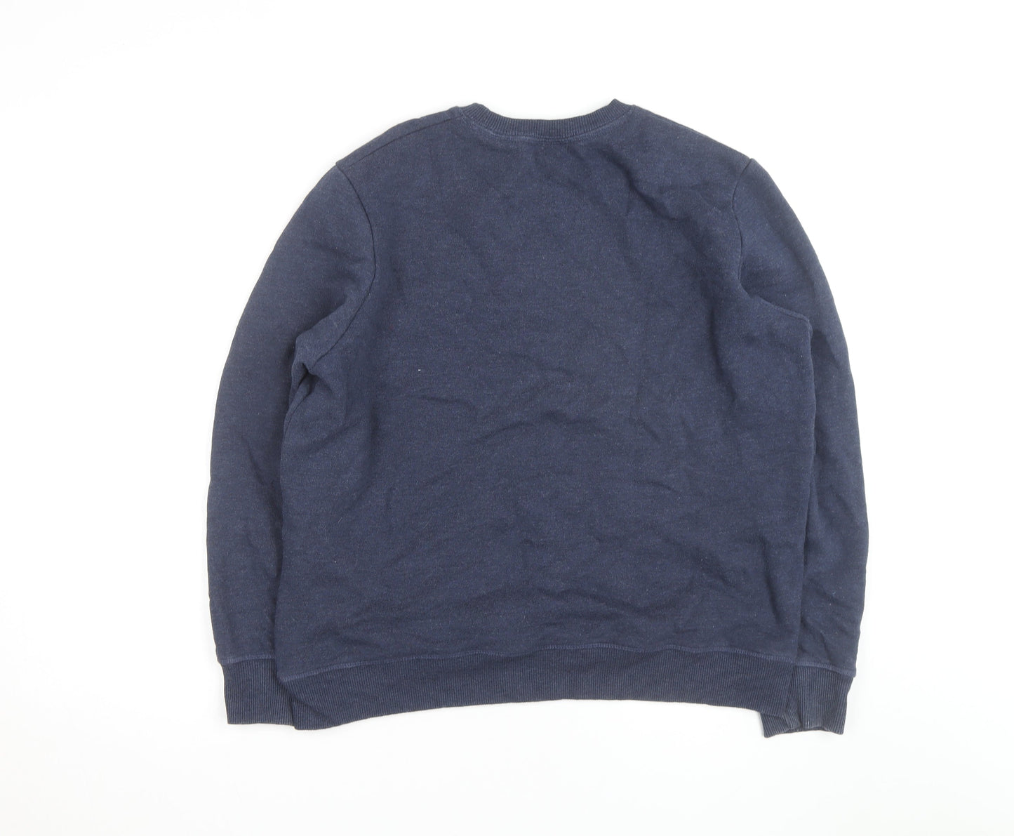 Superdry Women Navy Blue Crew Neck Pullover Sweatshirt Size 10