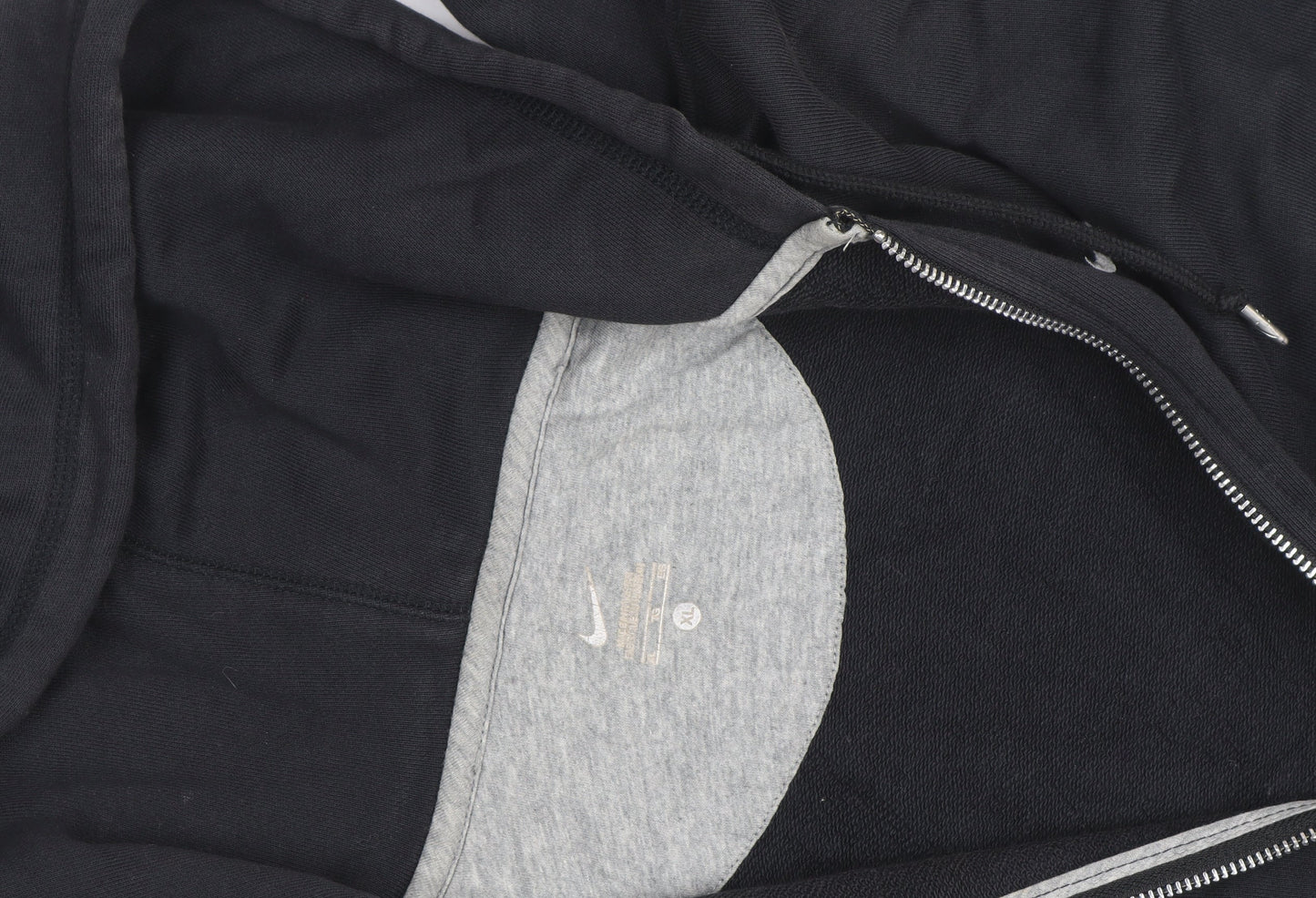 Nike Men's Black XL Full Zip Hoodie Fleece Sportswear