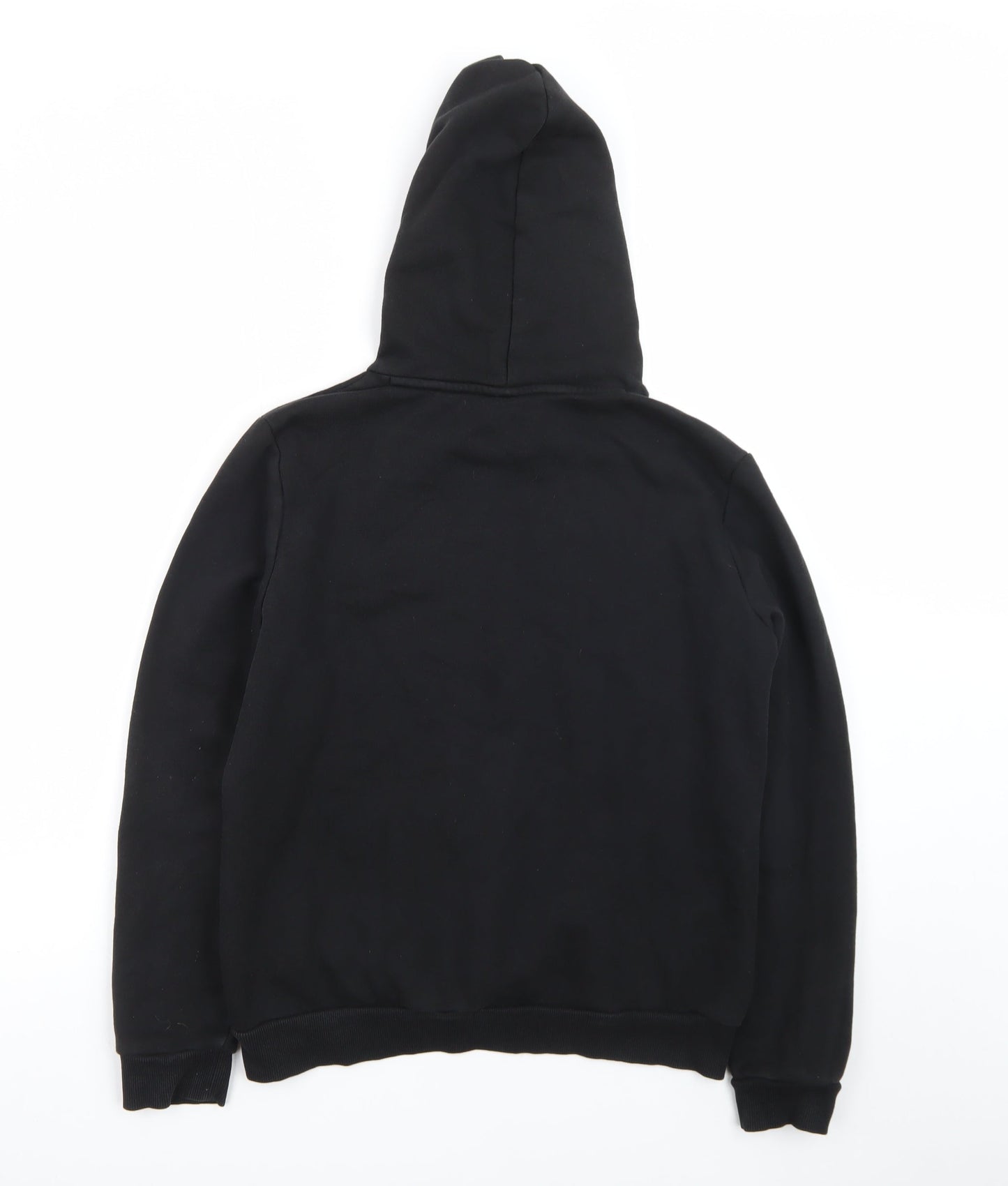 Puma Womens Black Size 12 Pullover Hoodie with Logo Print