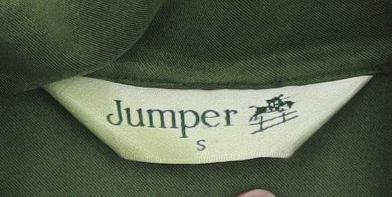 Jumper Womens Green Basic Jacket Size S Regular Fit Classic Style