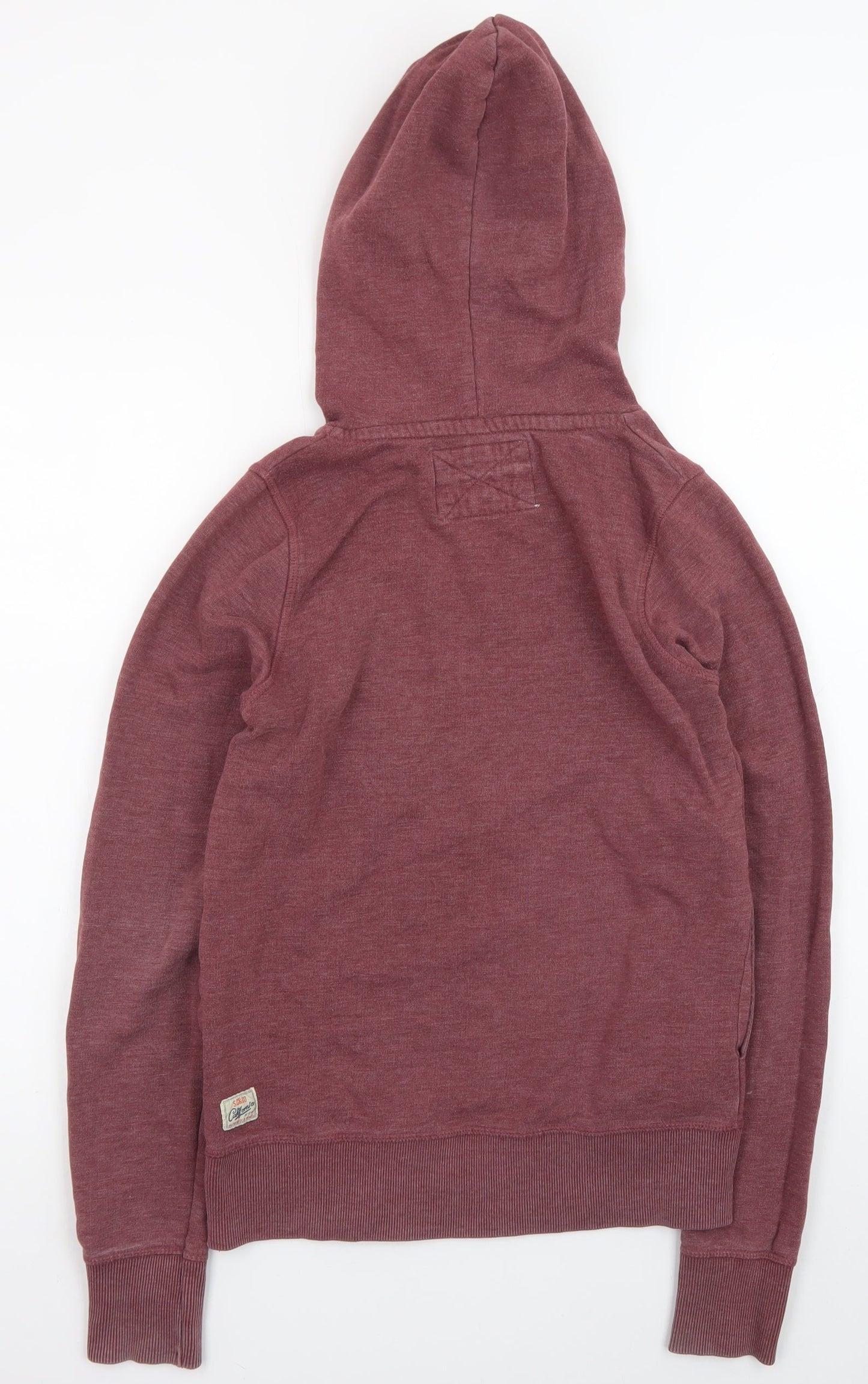 SoulCal & Co Women's Burgundy Hoodie Size 8 Forget Me Not Print
