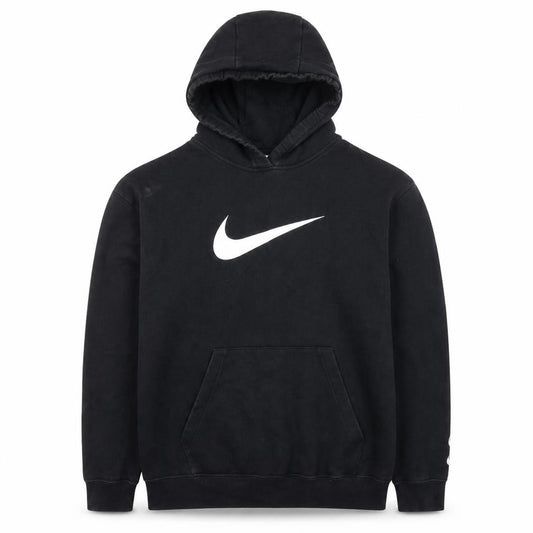 Nike Men's Black XL Pullover Hoodie with Logo Front Fleece