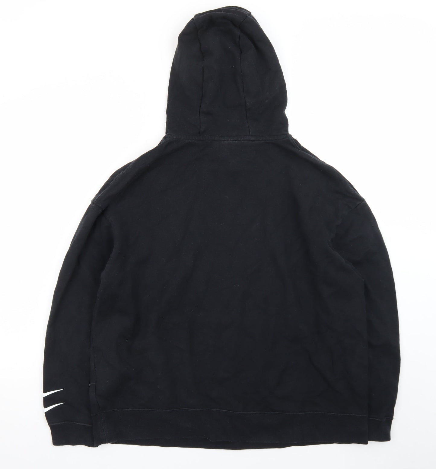 Nike Men's Black XL Pullover Hoodie with Logo Front Fleece