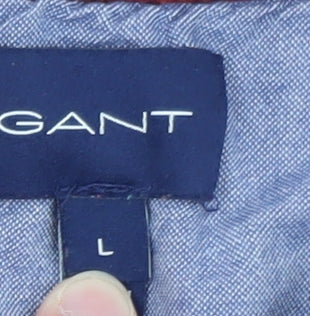 GANT Men's Red Cotton 1/4 Zip Mock Neck Sweatshirt Size L