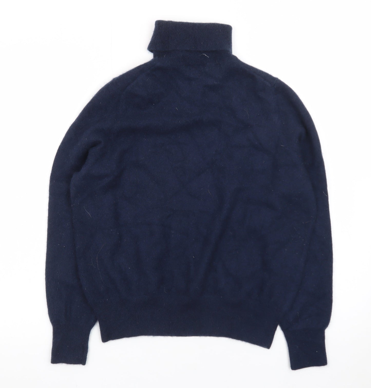 Marks and Spencer Autograph Men's Blue Cashmere Roll Neck Jumper Size L
