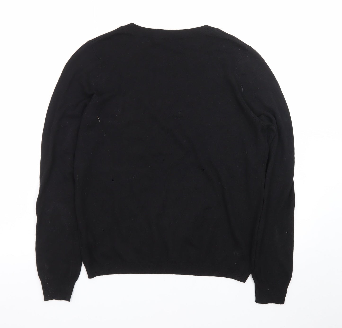 Marks and Spencer Women's Black Sequin Knit Jumper Size M