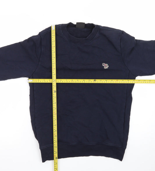 Paul Smith Men’s Blue Small Crew Neck Pullover Sweatshirt
