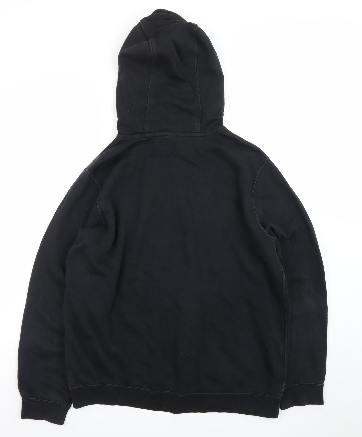 Nike Men's Black Pullover Hoodie L Fleece Logo Sportswear