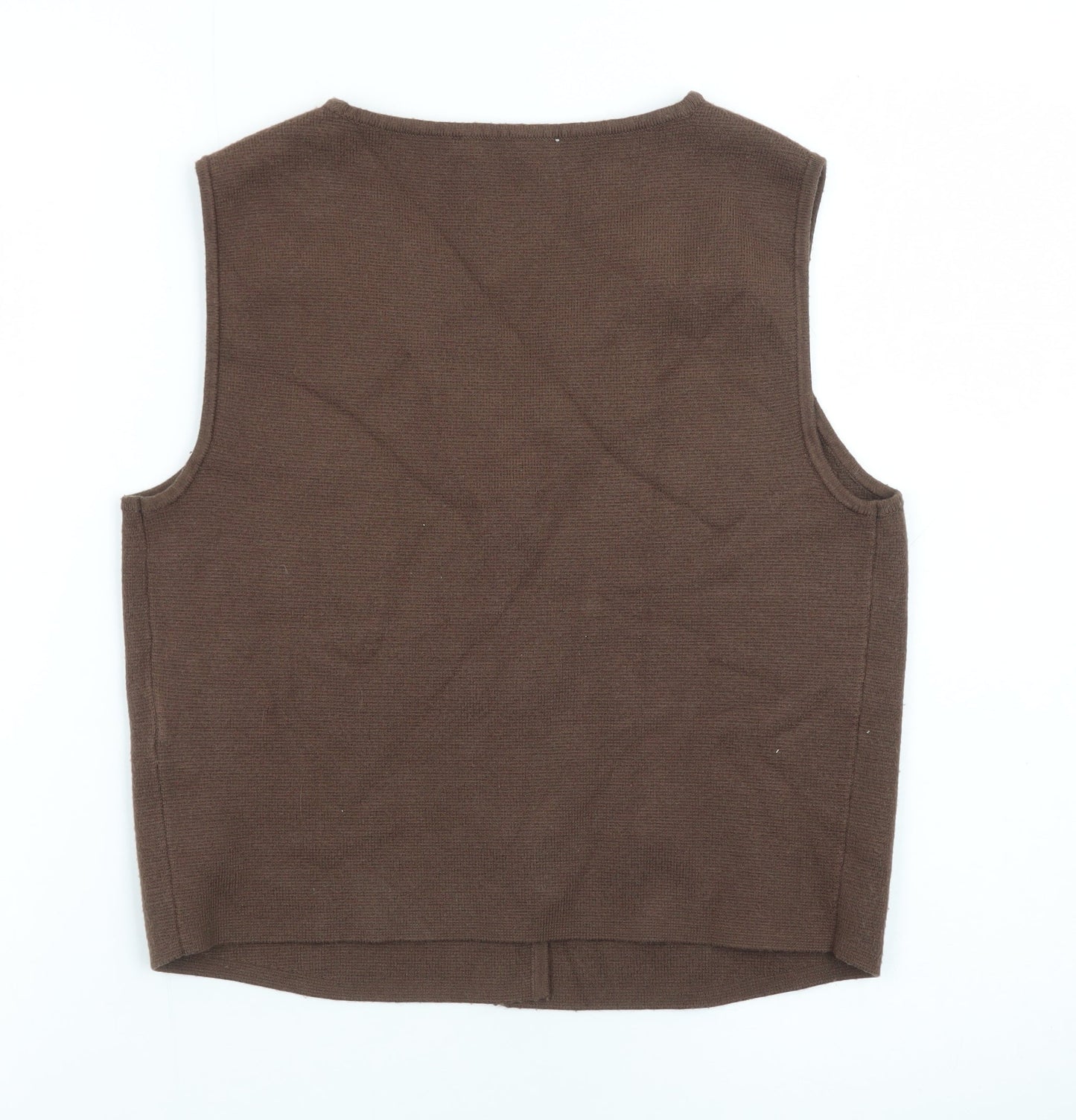 Abercrombie & Fitch Women’s Brown Knit Vest Jumper Size S
