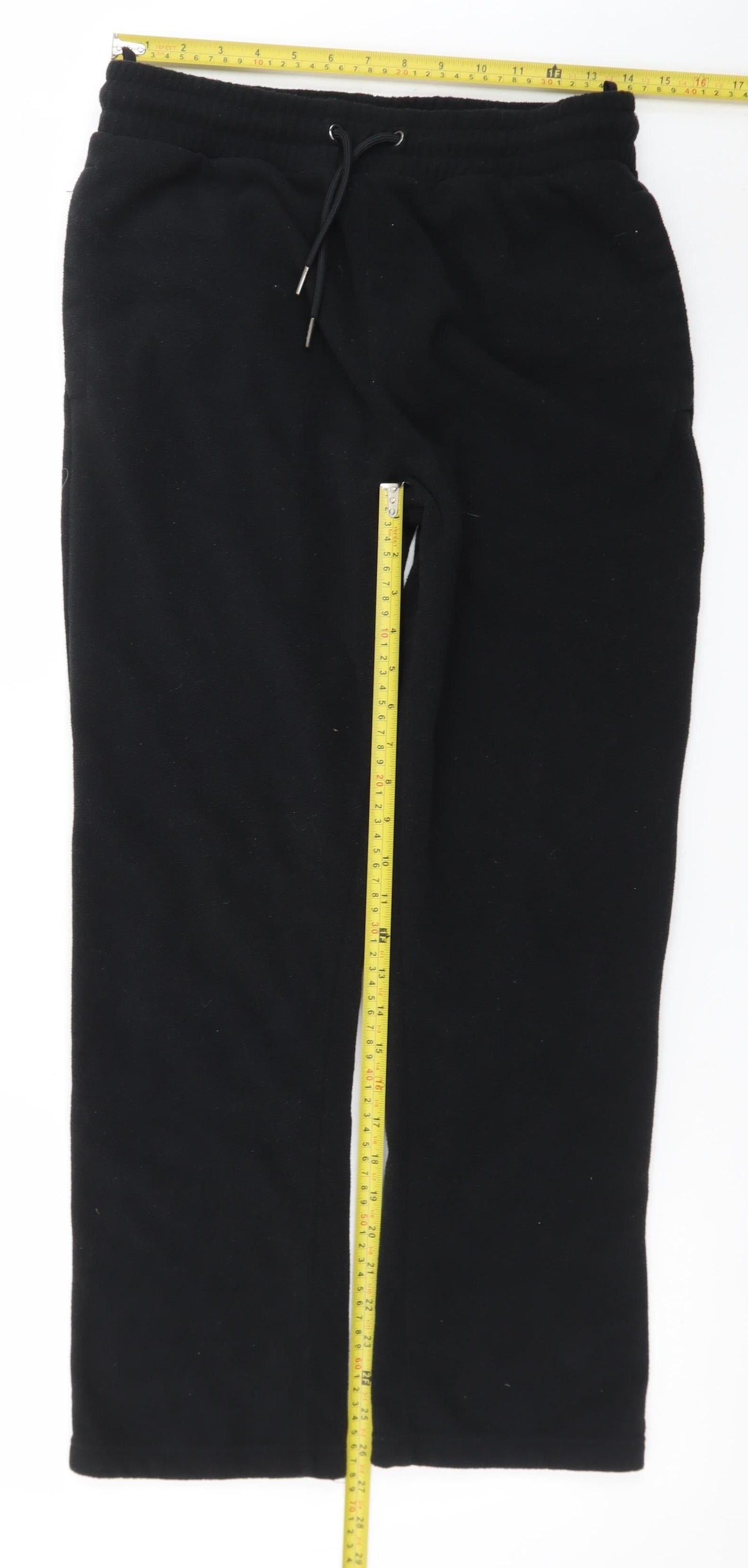 Marks and Spencer Men's Black Fleece Sweatpants Small Regular Fit