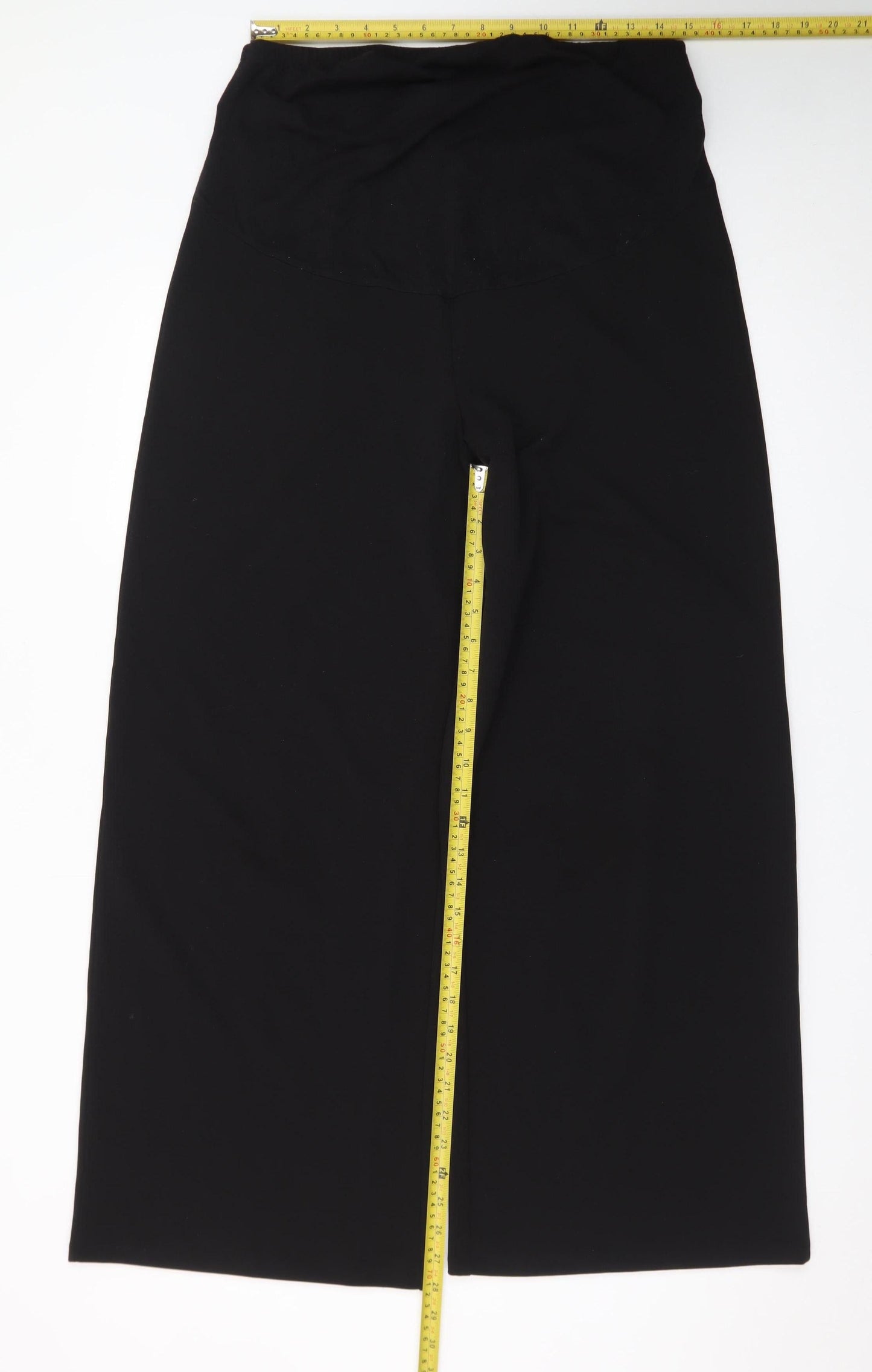 H&M Mama Black Wide-Leg Maternity Trousers Women’s Size L