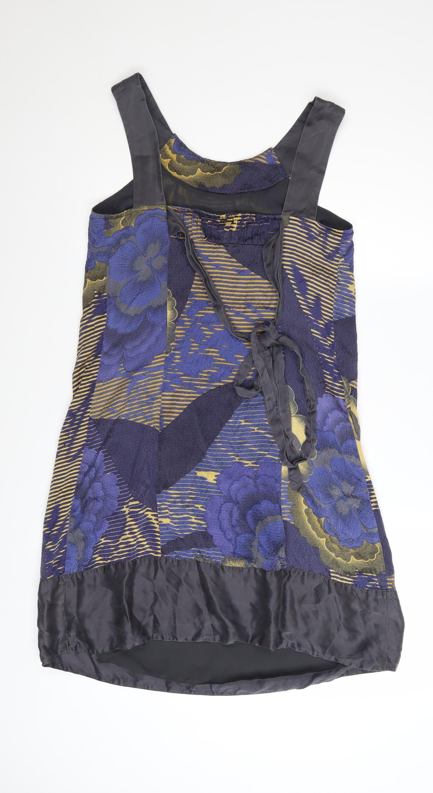 Ted Baker Women’s Blue Floral Silk Shift Dress Size 10