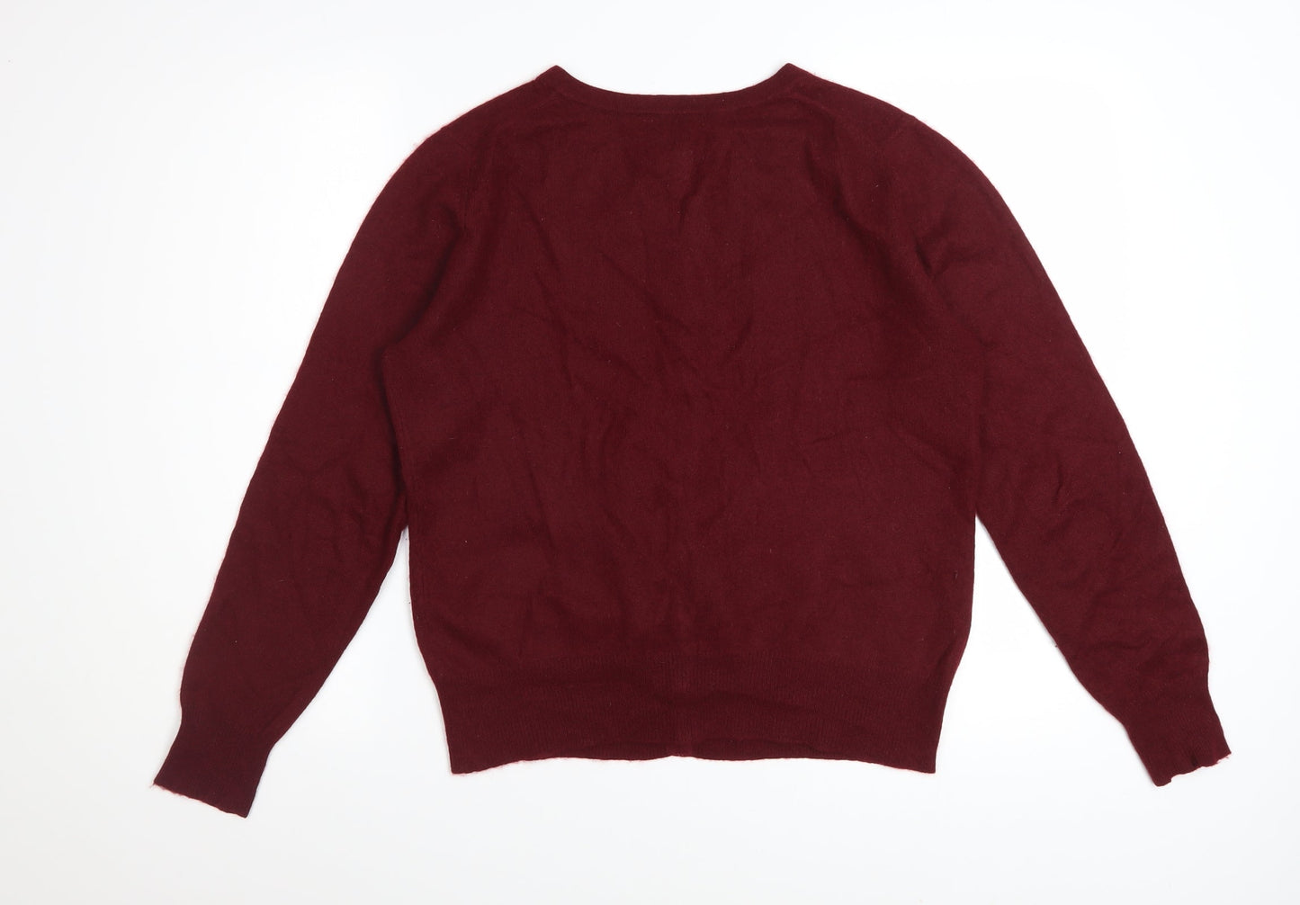 Charter Club Women's Red 100% Cashmere Cardigan M