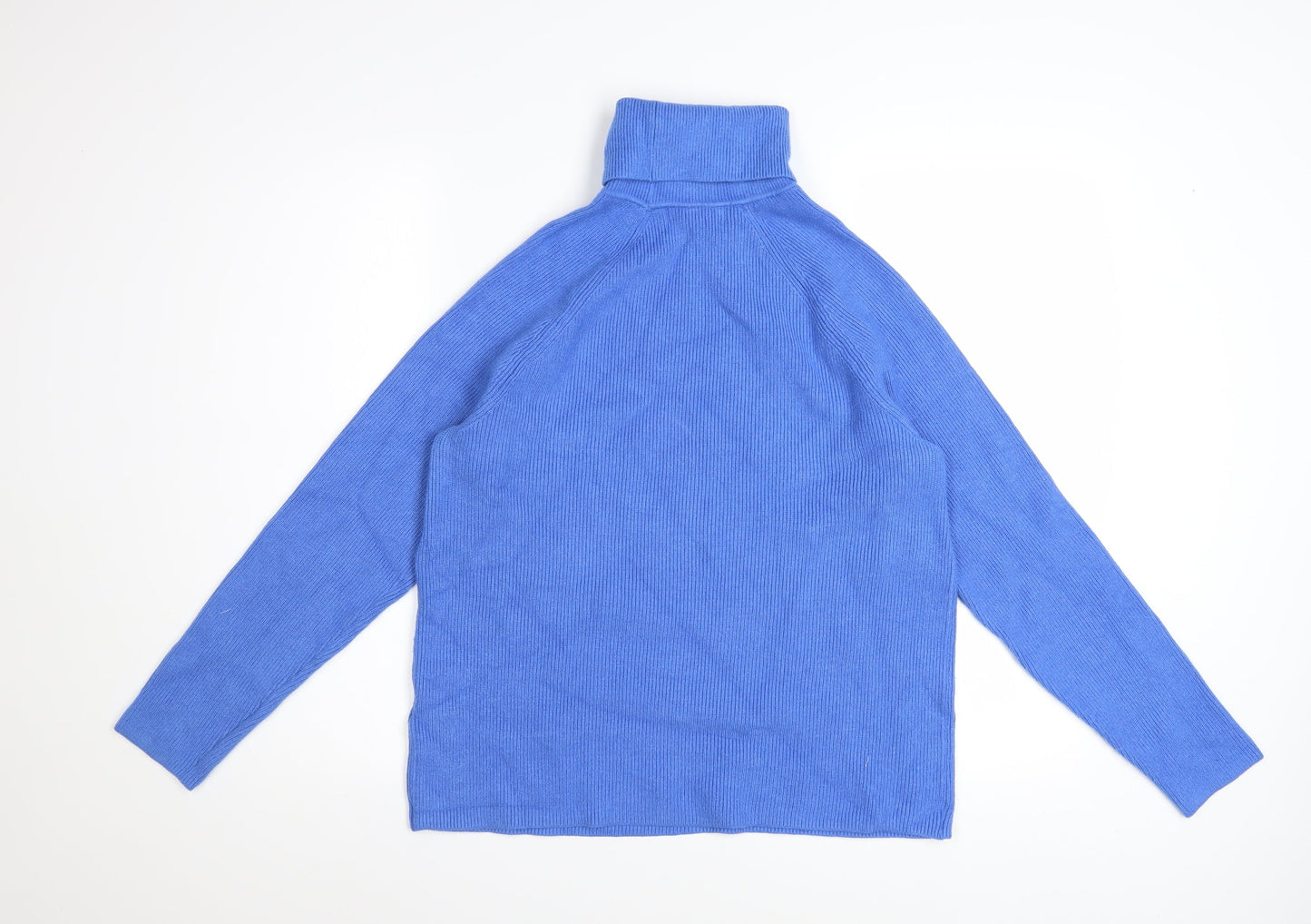 Marks and Spencer Women’s Blue Roll Neck Knit Jumper Size M