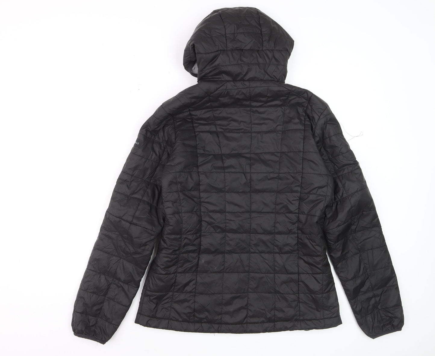 Decathlon Men's Black Hooded Puffer Jacket Size M 40in