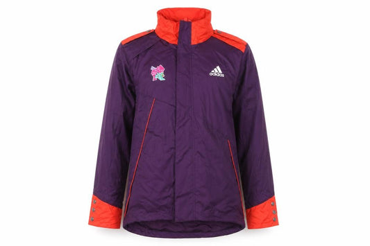 Adidas Women's Purple Waterproof London 2012 Hooded Jacket Size M
