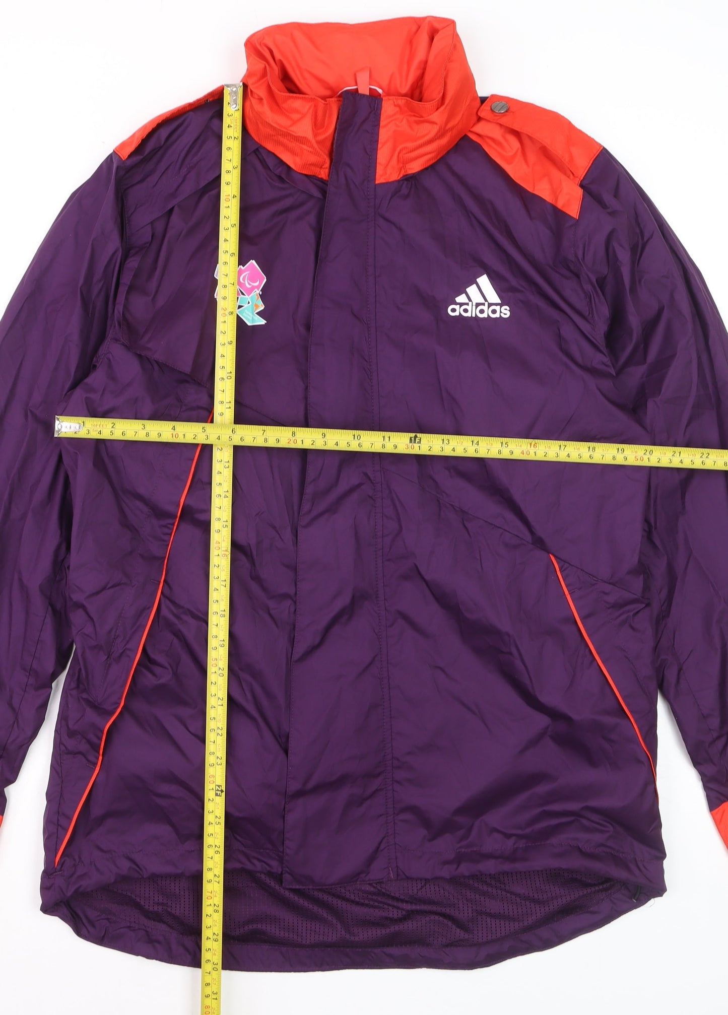 Adidas Women's Purple Waterproof London 2012 Hooded Jacket Size M