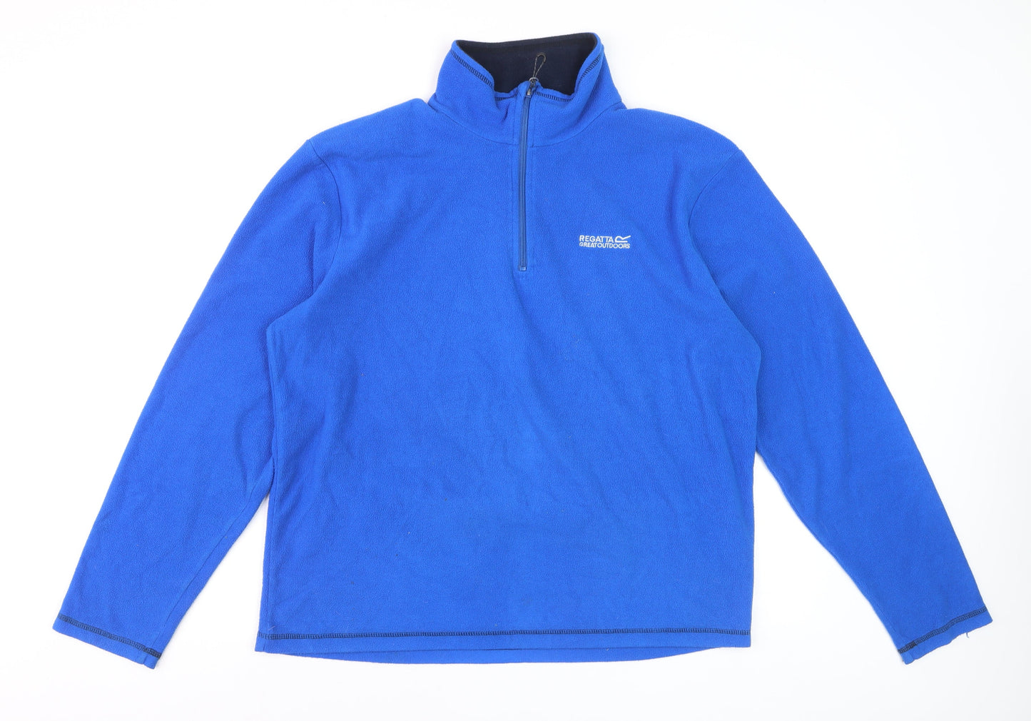 Regatta Men's Blue Fleece 1/4 Zip Pullover Sweatshirt Size L