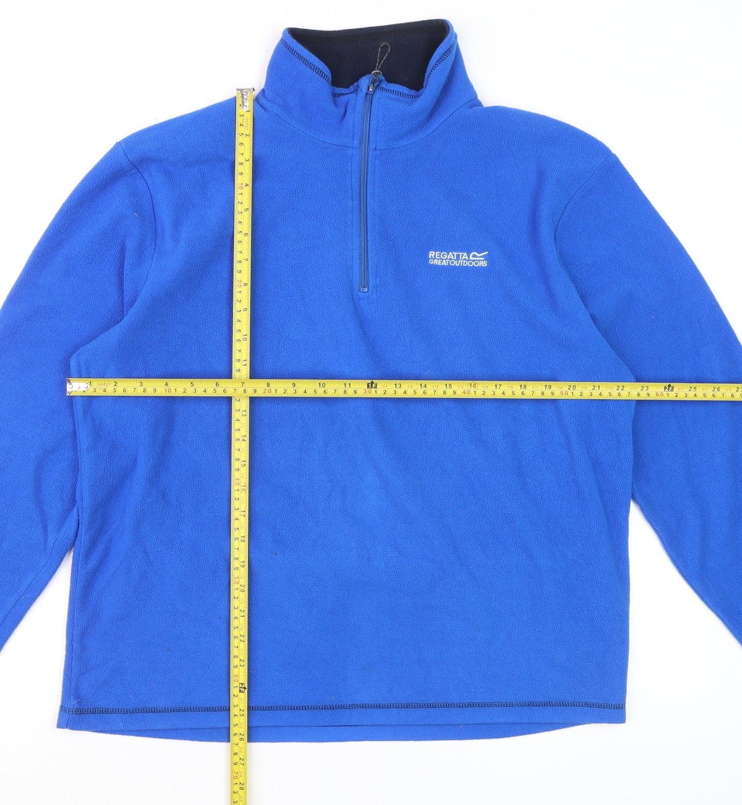 Regatta Men's Blue Fleece 1/4 Zip Pullover Sweatshirt Size L