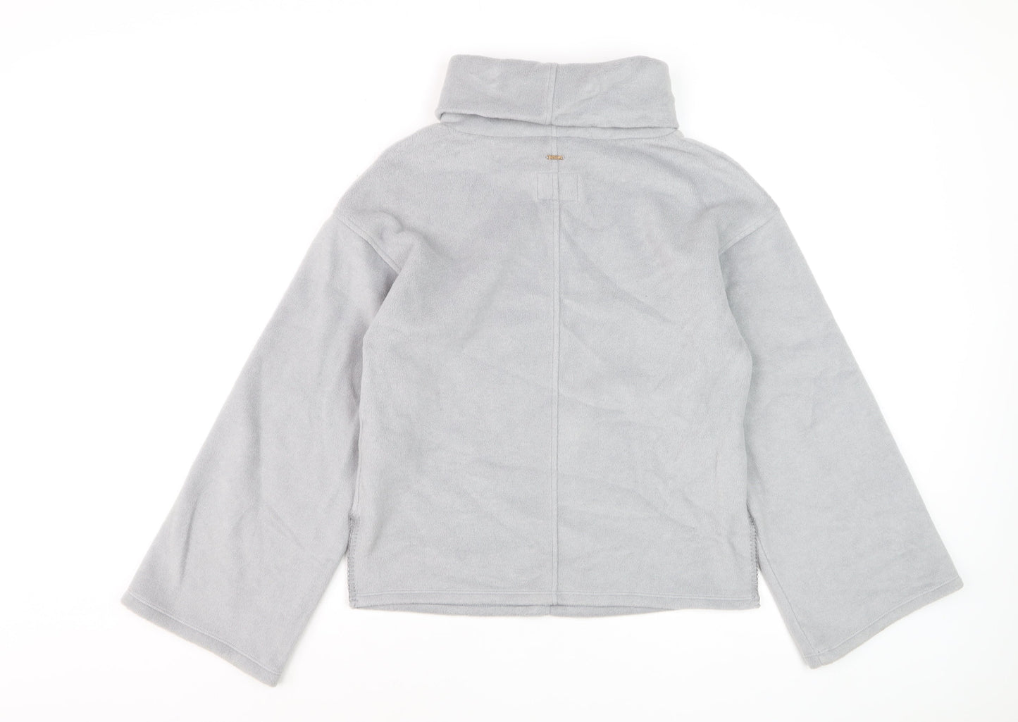 Marks and Spencer Women’s Grey Roll Neck Fleece Sweatshirt Size S
