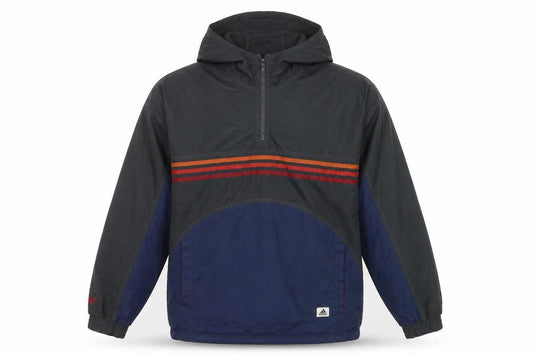 Adidas Mens Blue Retro Hooded Anorak Jacket Size M