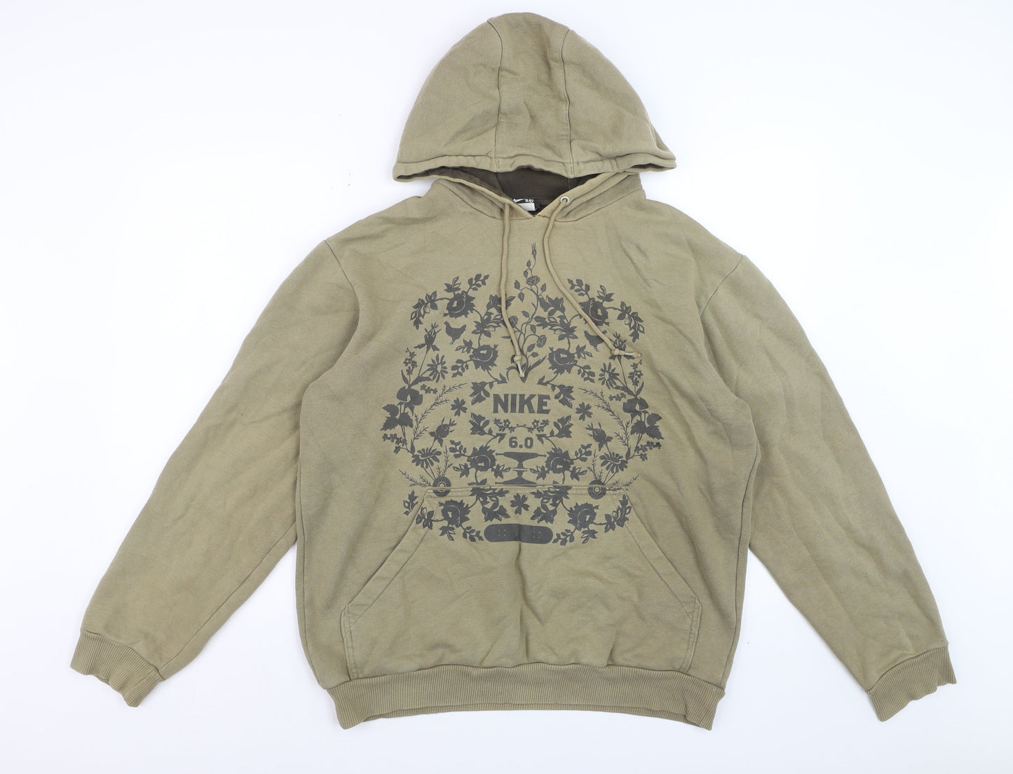 Nike 6.0 Men's Green Pullover Hoodie M Graphic Print Sportswear