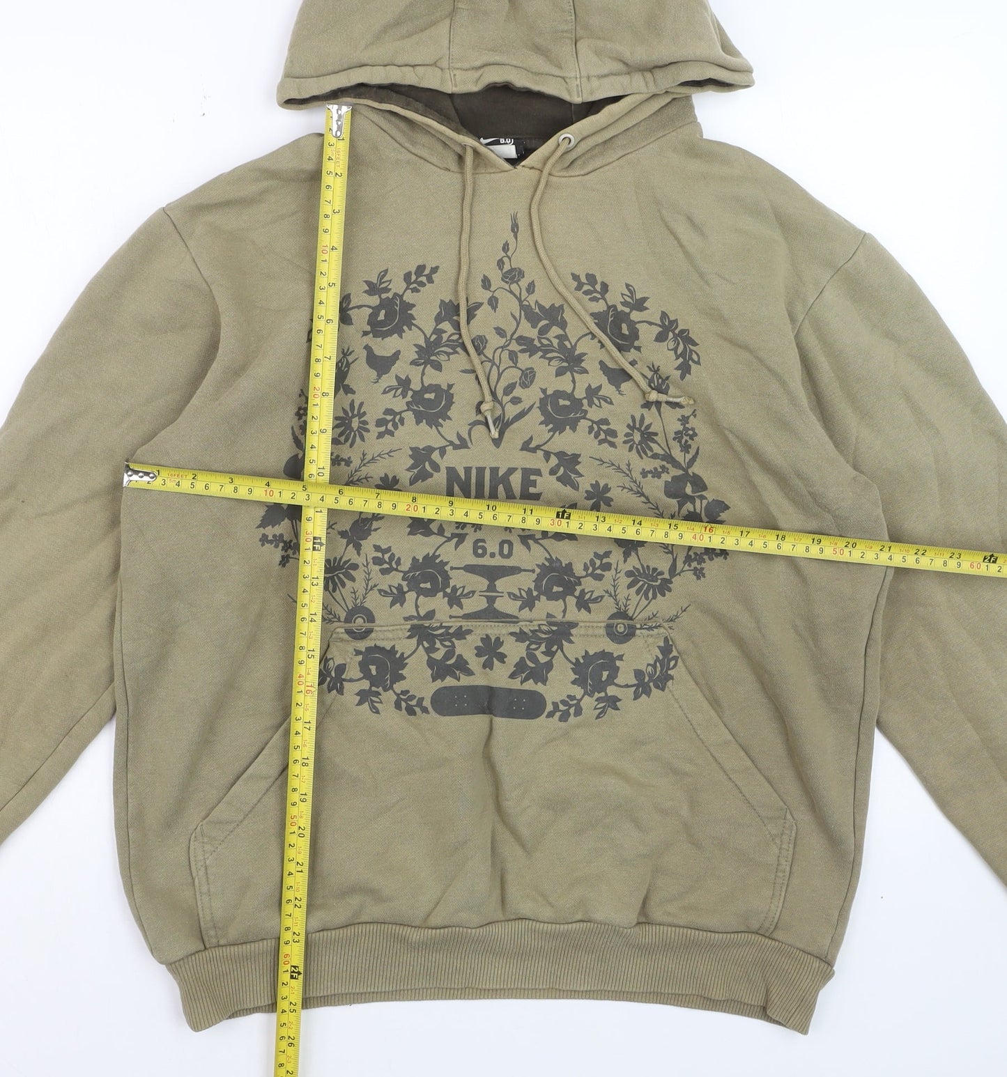 Nike 6.0 Men's Green Pullover Hoodie M Graphic Print Sportswear