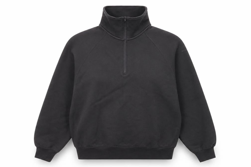 Nike Women Black Small 1/4 Zip Pullover Sweatshirt