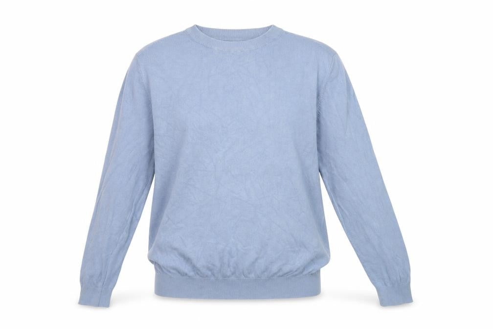 Zara Women Blue Crew Neck Long Sleeve Pullover Jumper Size 12