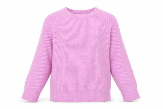 Uniqlo Girls Pink Acrylic Blend Crew Neck Pullover Jumper Size 13 Years